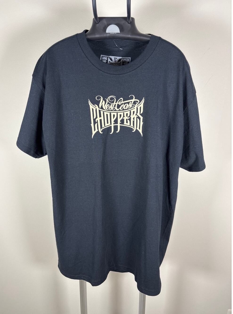 NWT West Coast Choppers Motorcycle Graphic T Shirt Black Men's Large